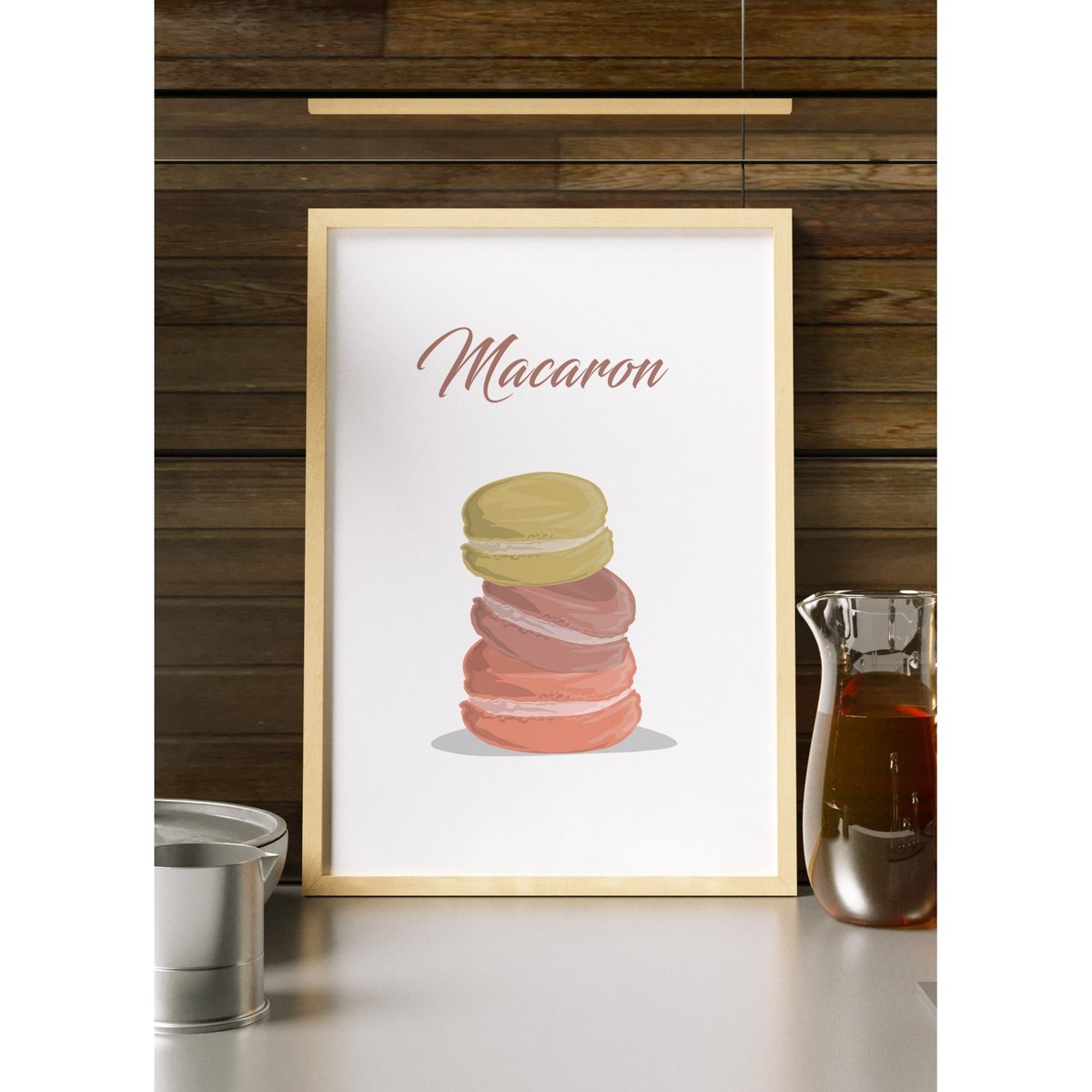 Affiche Macaron blanc, L'AFFICHERIE