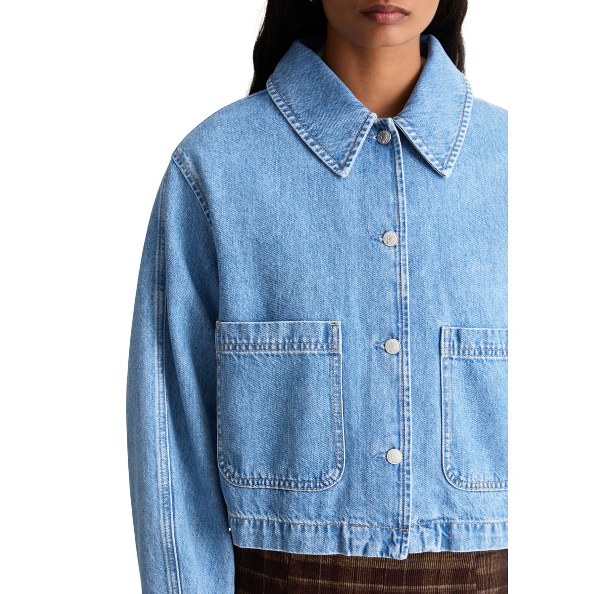 Veste en jean décontractée en pur coton biologique bleu, MARC O’POLO DENIM