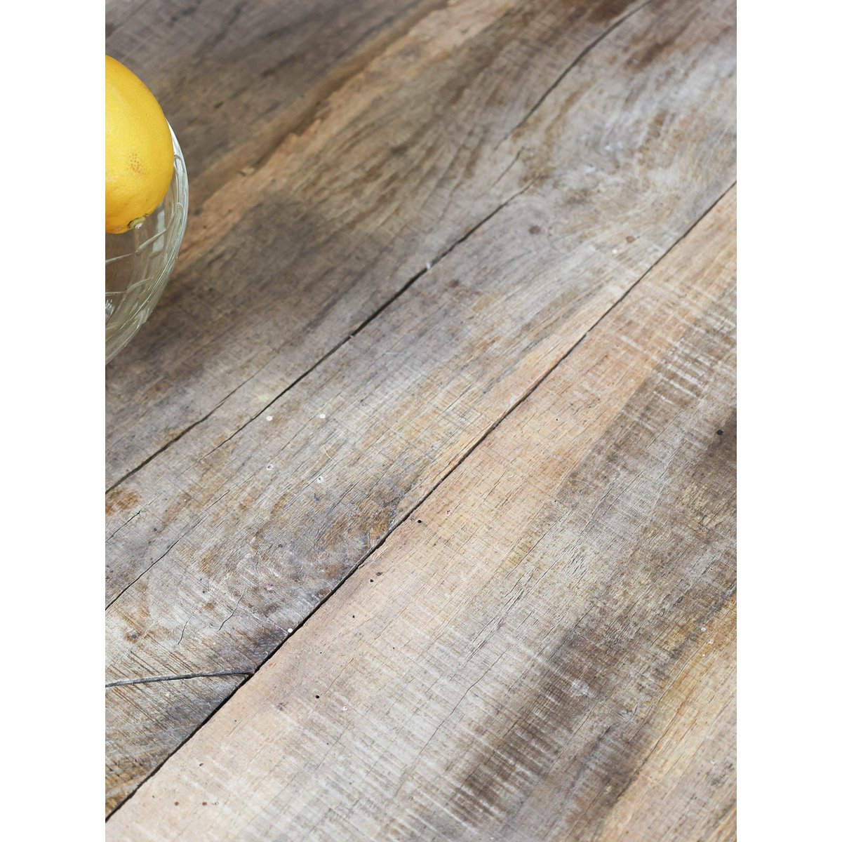 Table basse industrielle en bois Léonie N°433 - Bon état bois clair, DEBONGOUT