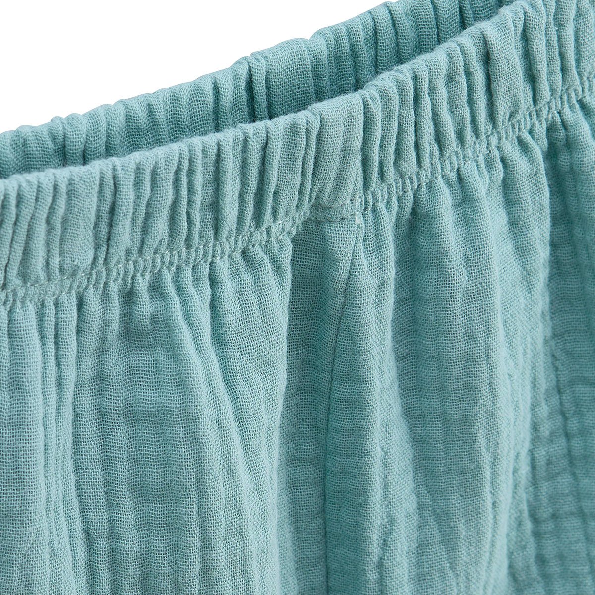 Ensemble body bébé et short en gaze de coton Toucana bleu, PETIT BEGUIN