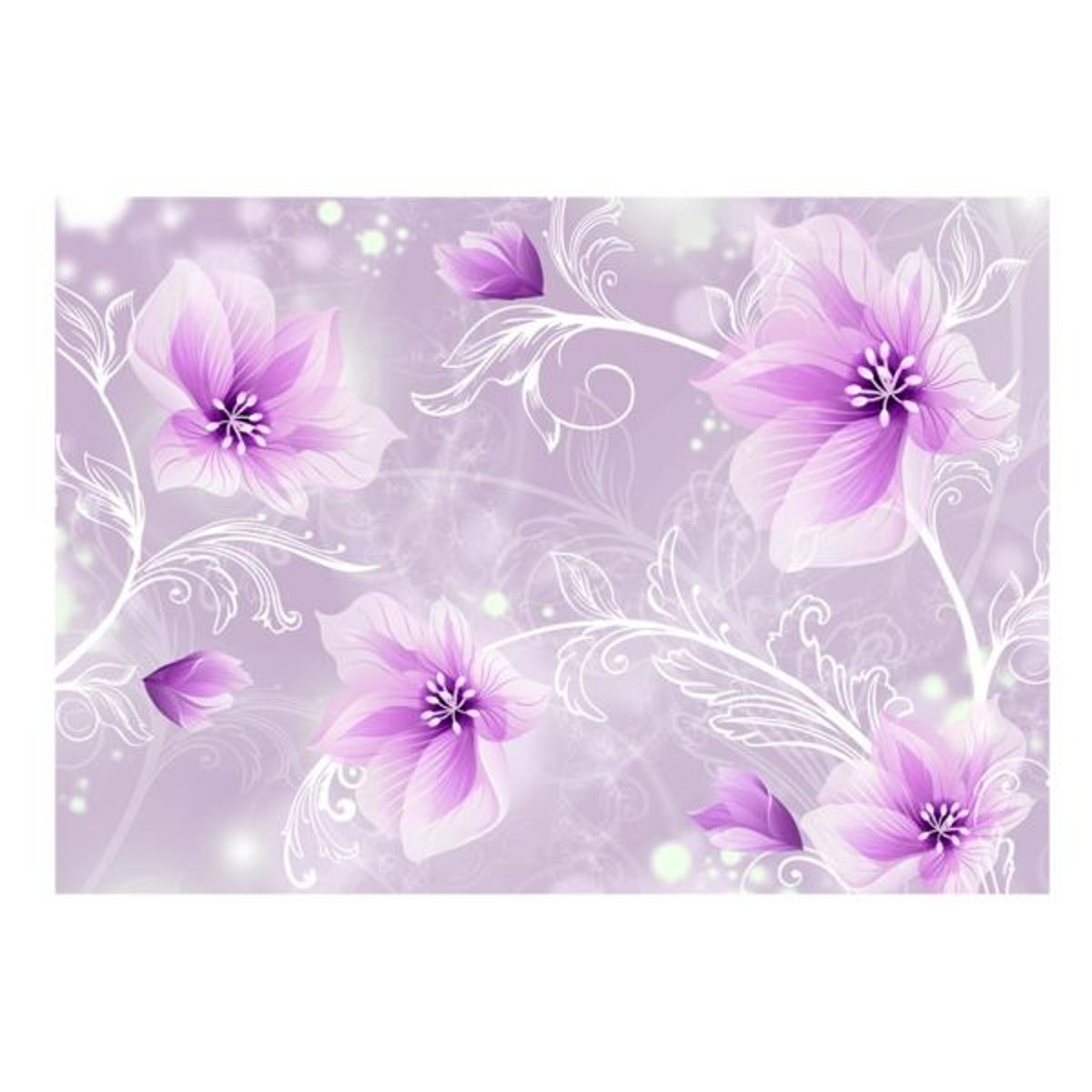 Papier peint intissé panoramique Mysterious fun violet, EDEN
