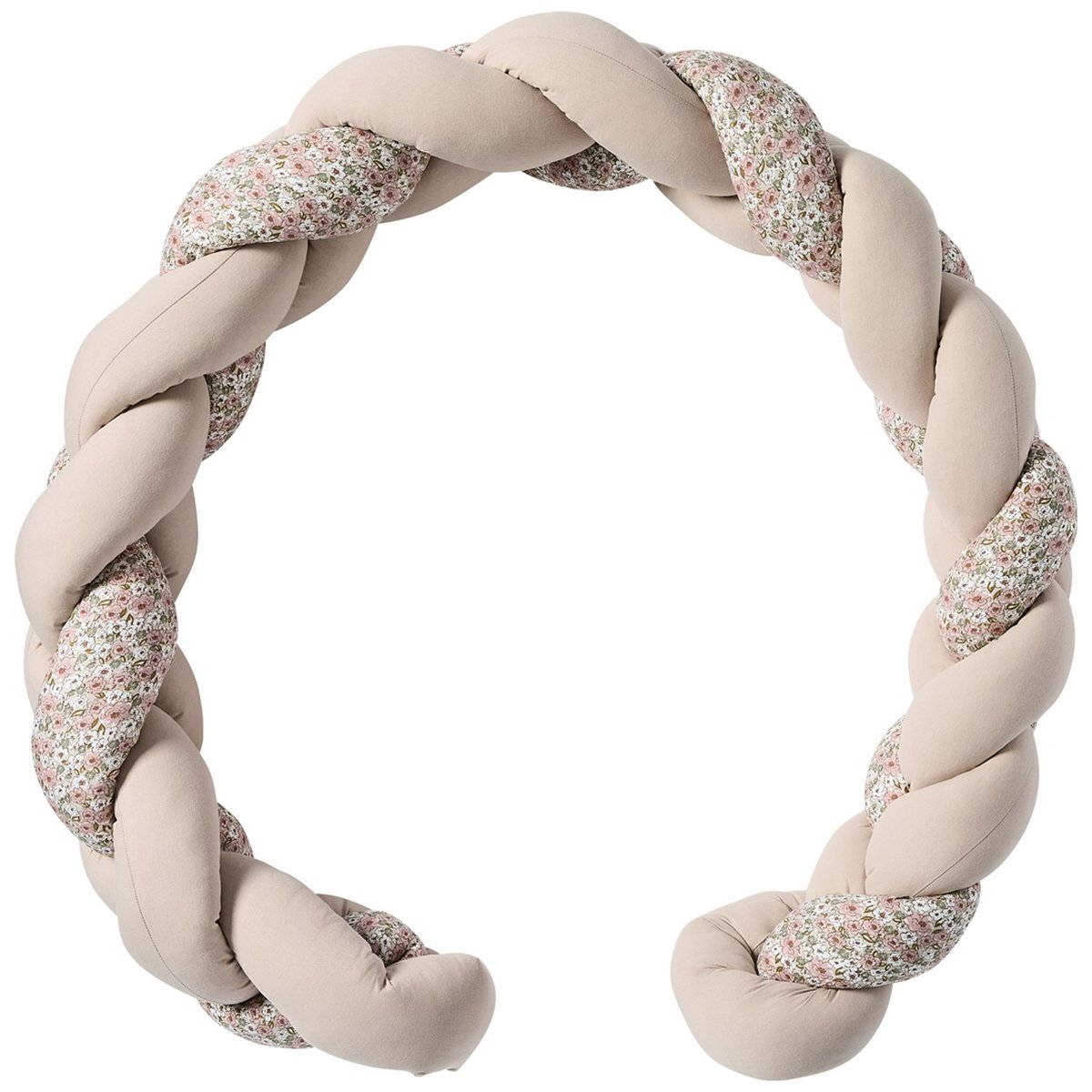 Tresse décorative beige, rose thé, marron, BB & CO