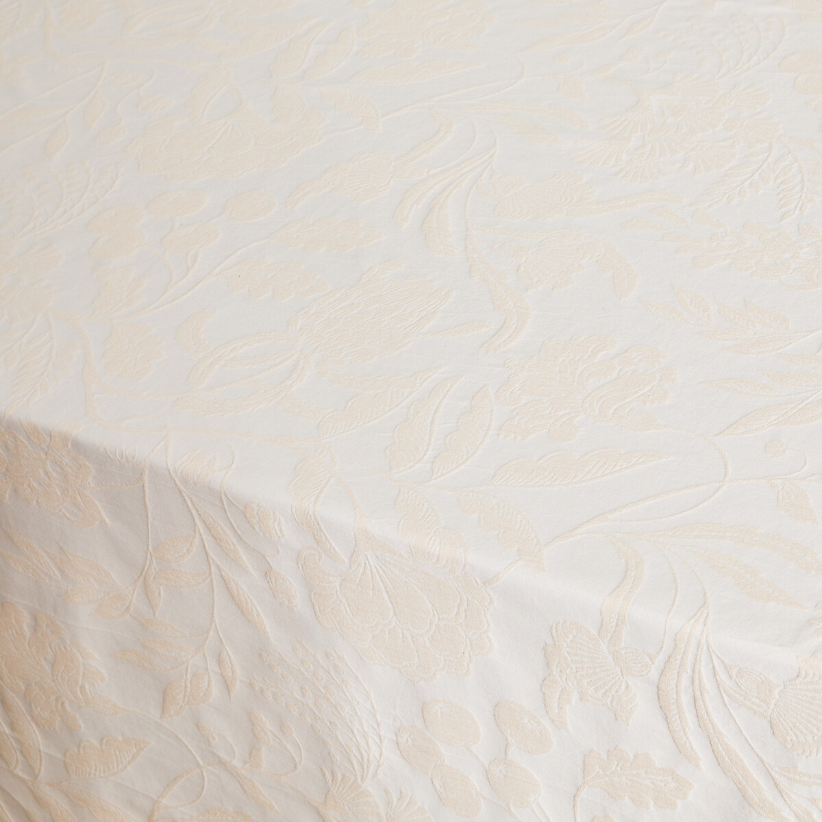 Nappe coton jacquard, LINDA ivoire, LA REDOUTE INTERIEURS