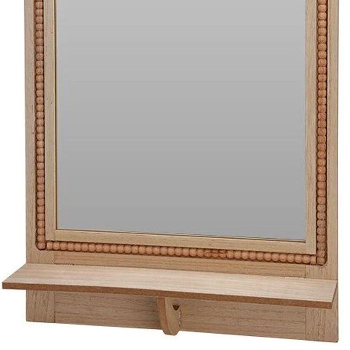 Miroir avec étagère 40x10x60cm bois, WADIGA