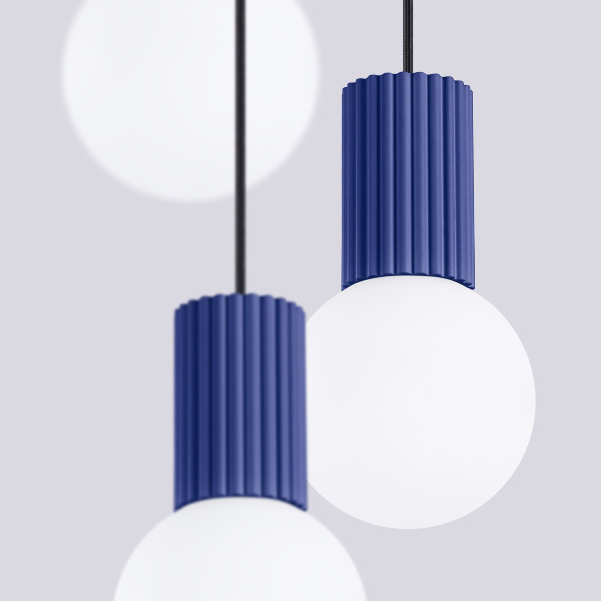 Suspension Aluminium Outremer G9 3 Halo bleu, EDEN