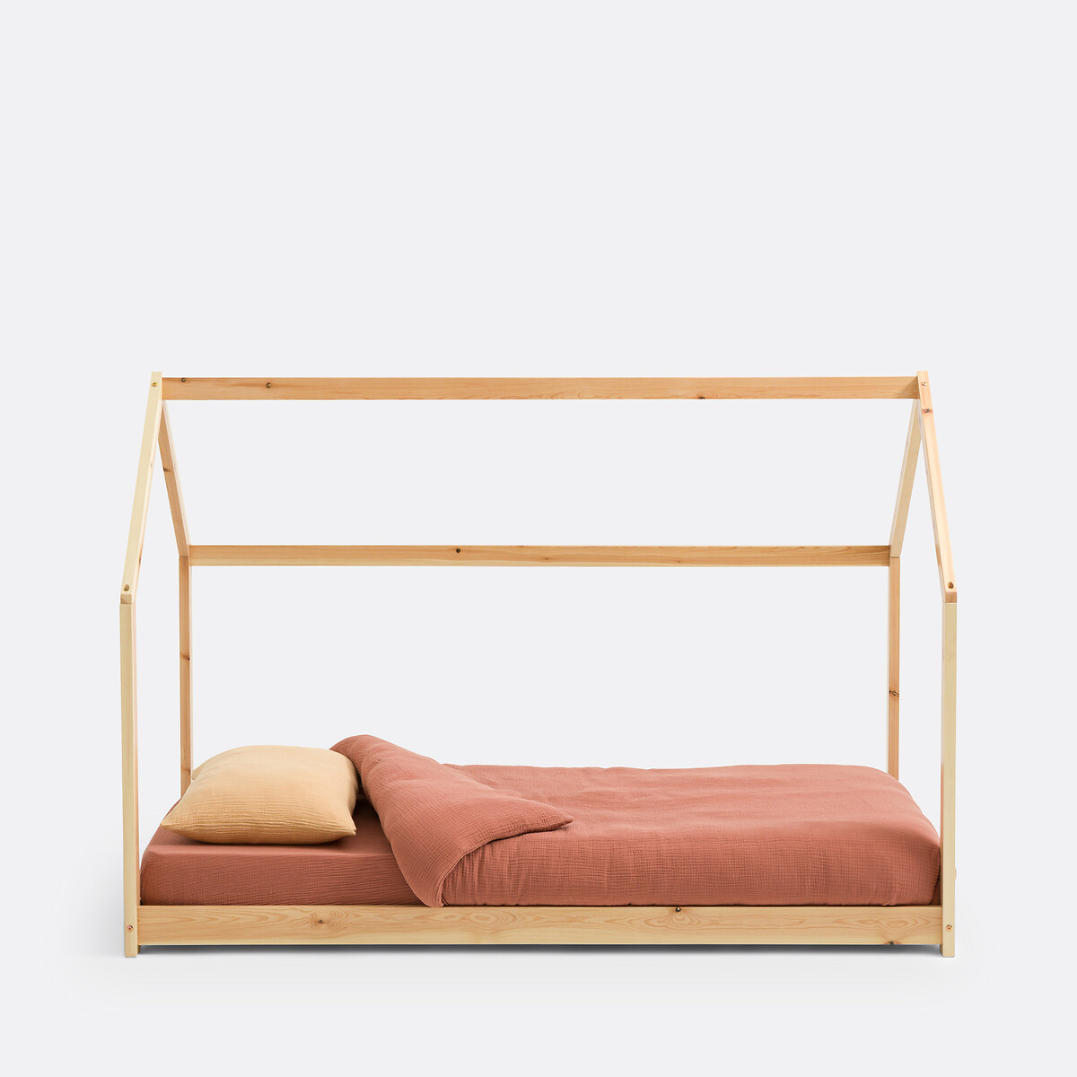 Caban bed in massief dennenhout met lattenbodem, Archi naturel, LA REDOUTE INTERIEURS