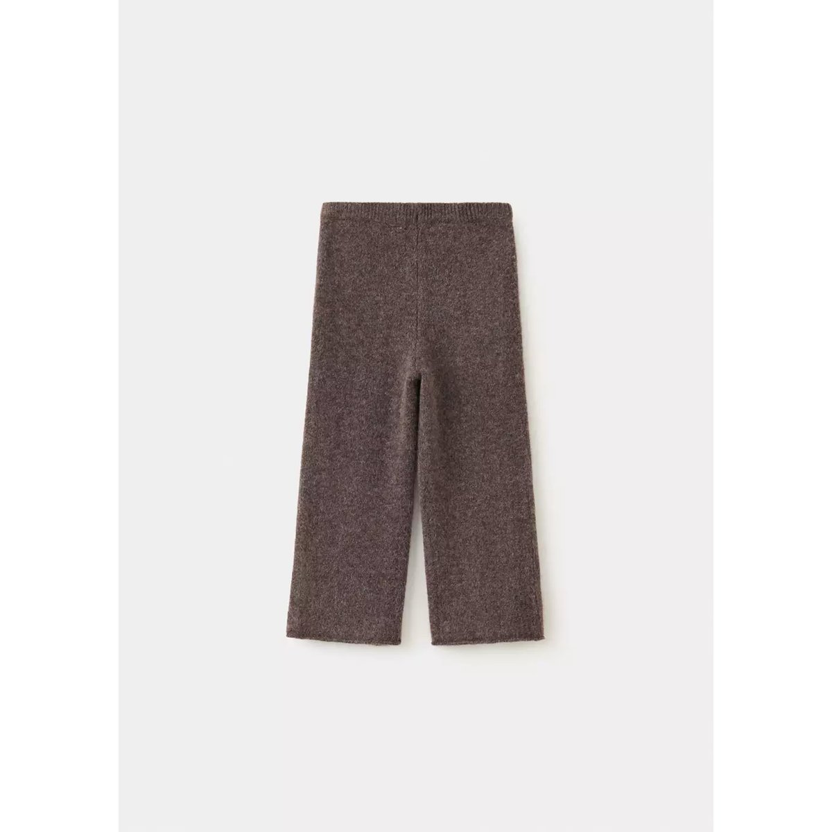 Pantalon maille coton lin marron, MANGO BABY