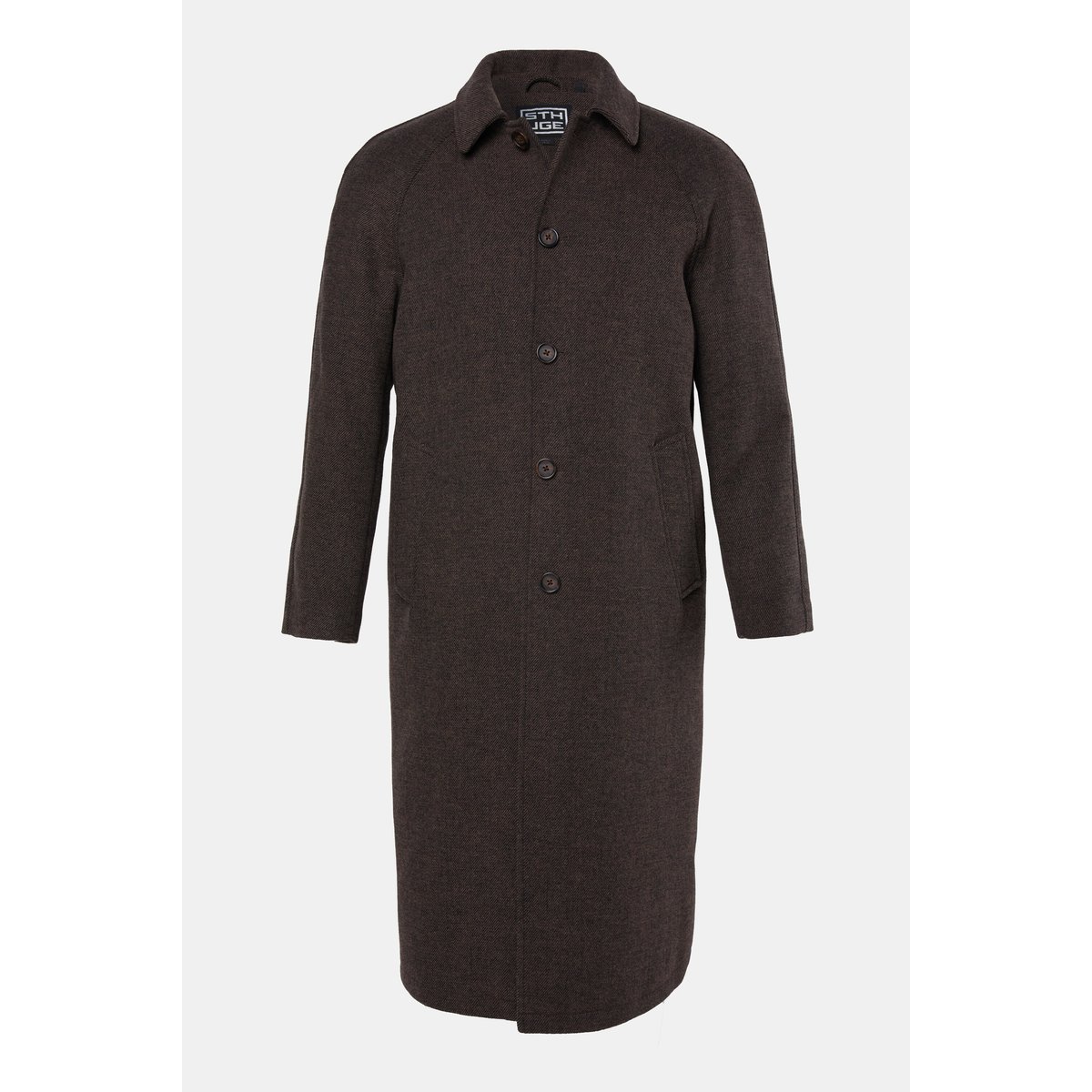 Manteau col Kent marron châtaigne, STHUGE