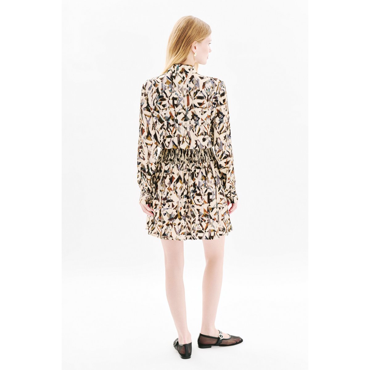 Robe courte élégante SISSI ecru, CAROLL