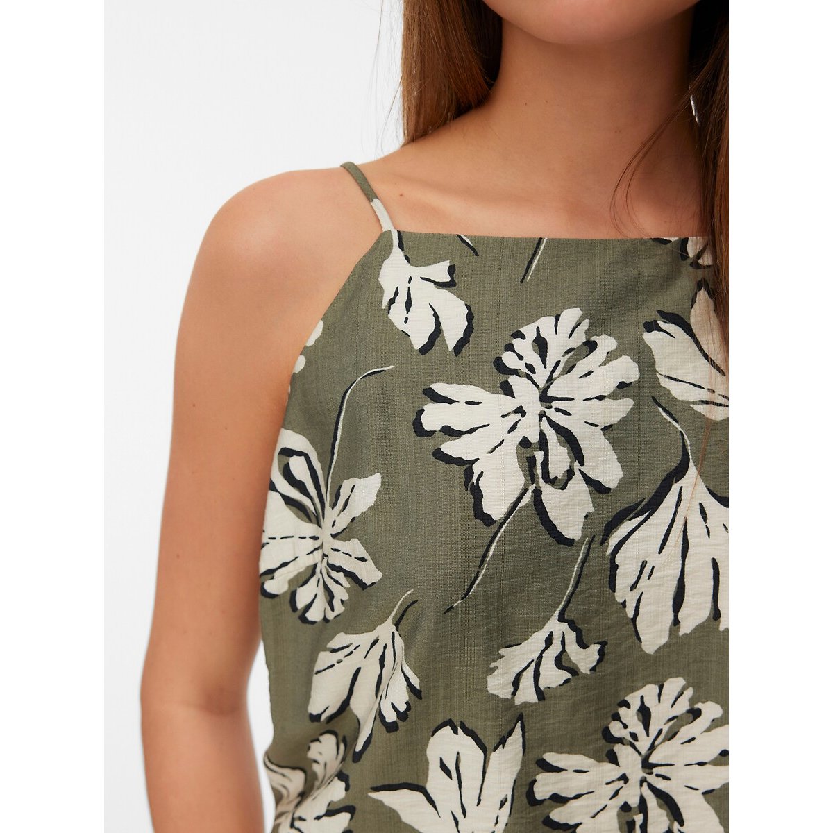 Top fantasia stampa verde + kaki, VERO MODA
