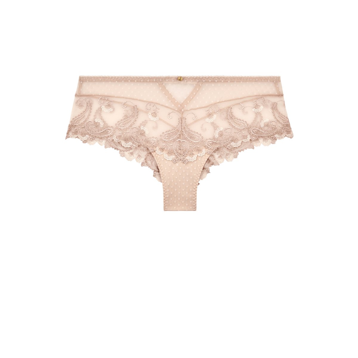 Shorty Velvet Memories beige, AUBADE