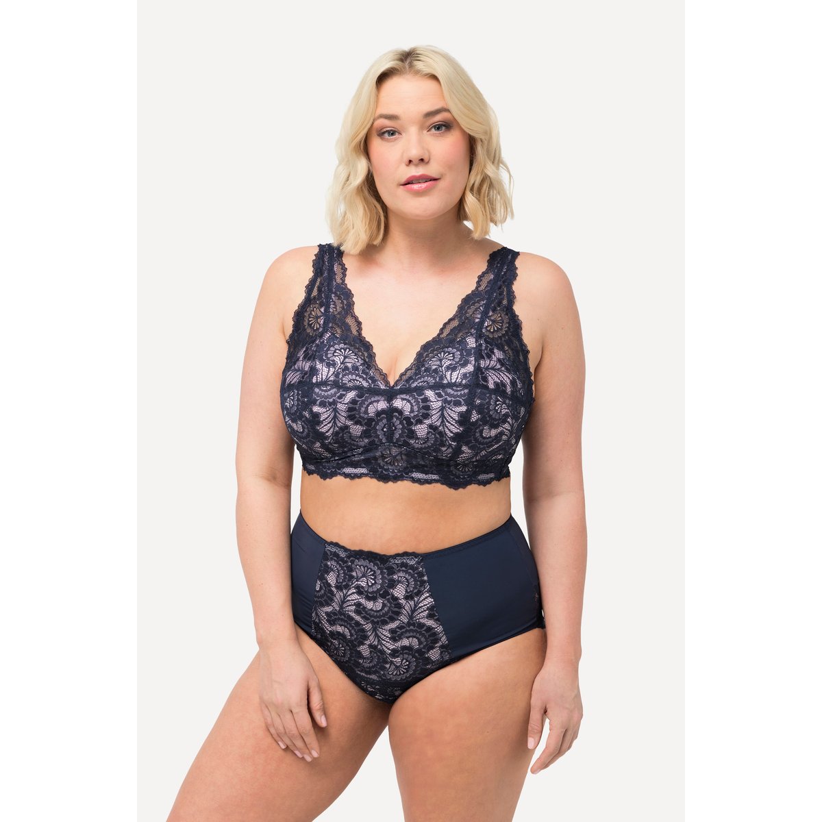 Bralette, dentelle, bonnets souples vieux rose, ULLA POPKEN