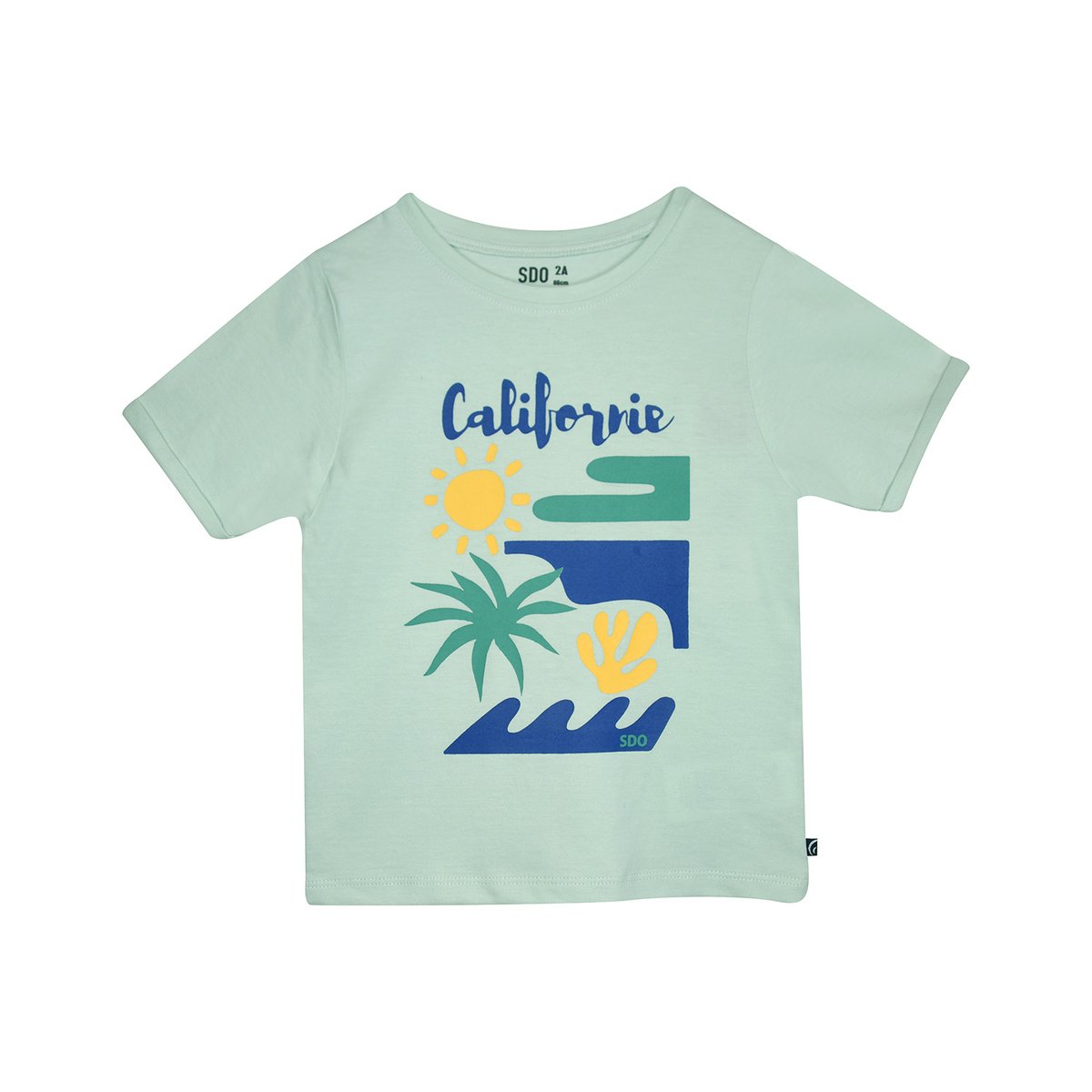 Tee shirt laurian manches courtes enfant vert, SUCRE D'ORGE