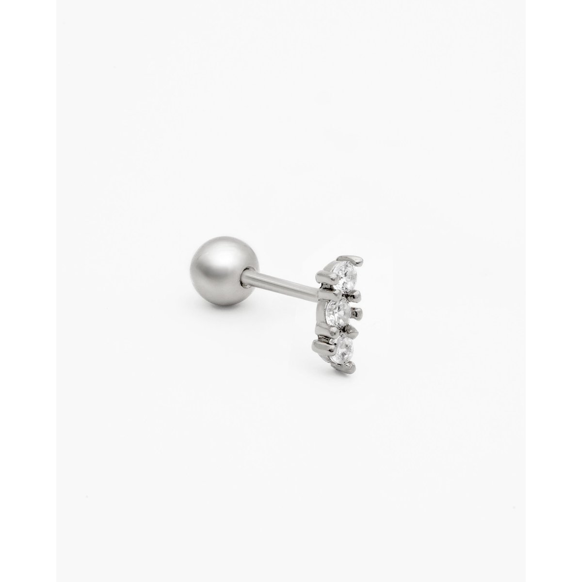 Piercing avec 3 zircones PIERCING ORION plateado, THE-ARE