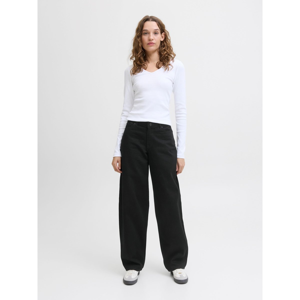 Jeans À Coupe Tonneau black denim, JJXX