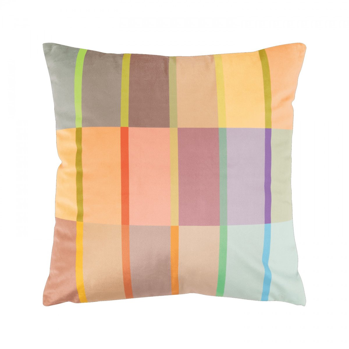 Coussin Cambridge square multicolore, REMEMBER