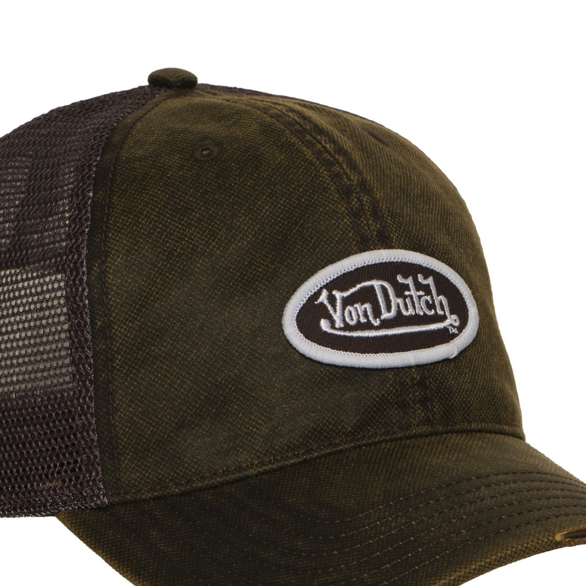 Casquette trucker MAC marron/bordeaux/blanc, VON DUTCH