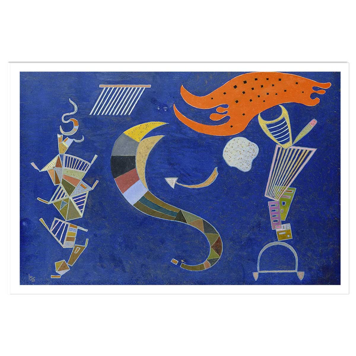 Poster La Flèche par Wassily Kandinsky affiche seule, HEXOA
