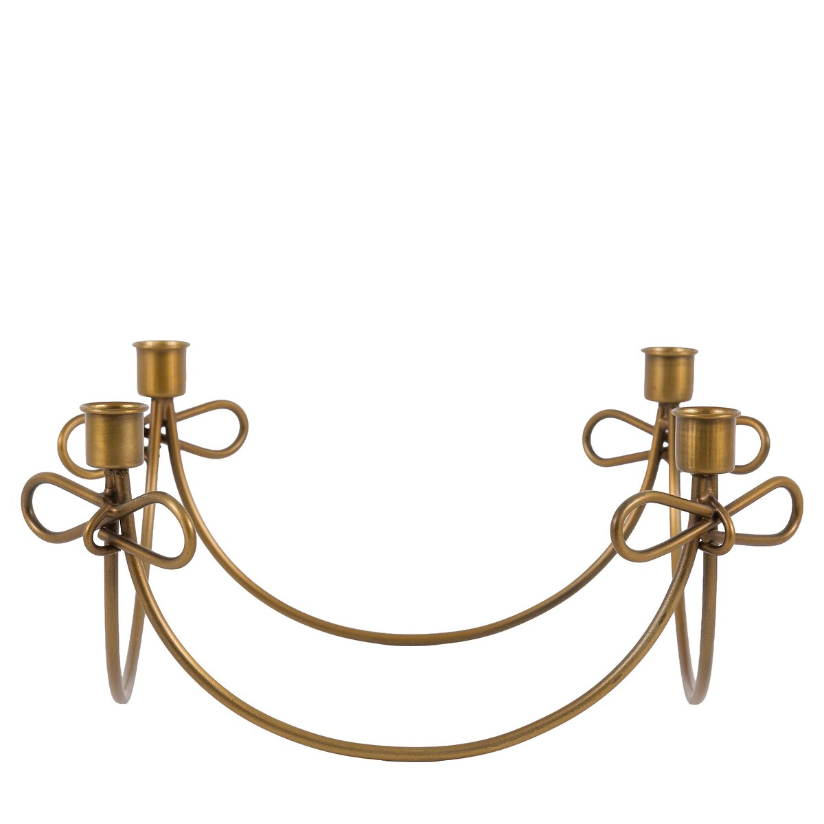 Heritage Bow Candle Holder in Gold gold-coloured, ÉDITÉ