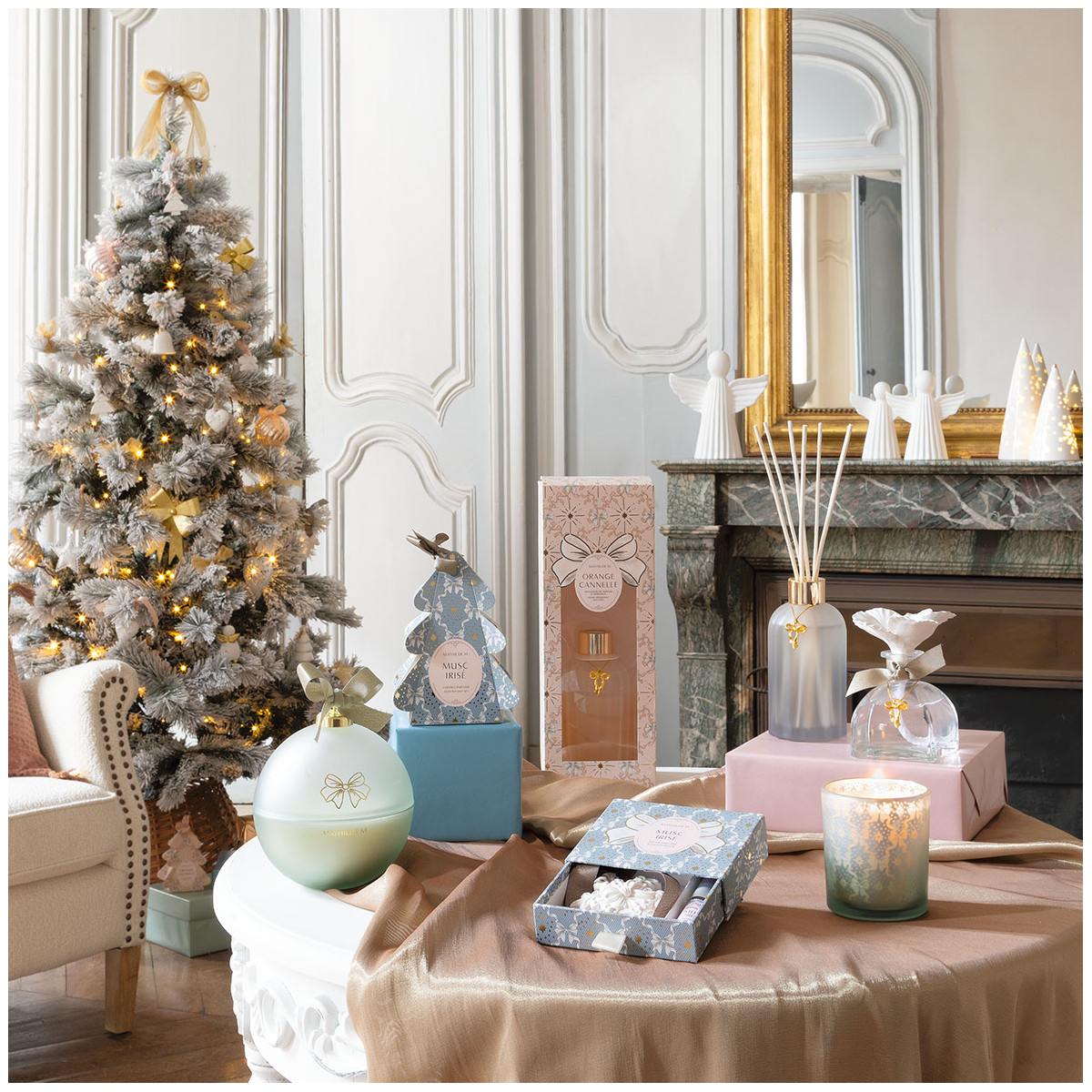 Coffret Surprises Sapin parfum Sapin Doré RUBANS DE FÊTE vert, MATHILDE M