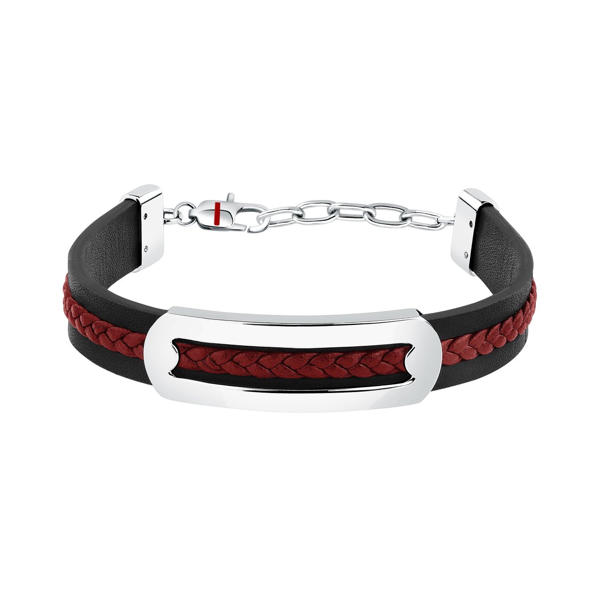 BRACELET SECTOR BANDY - SZV140 black,red,stainless steel, SECTOR