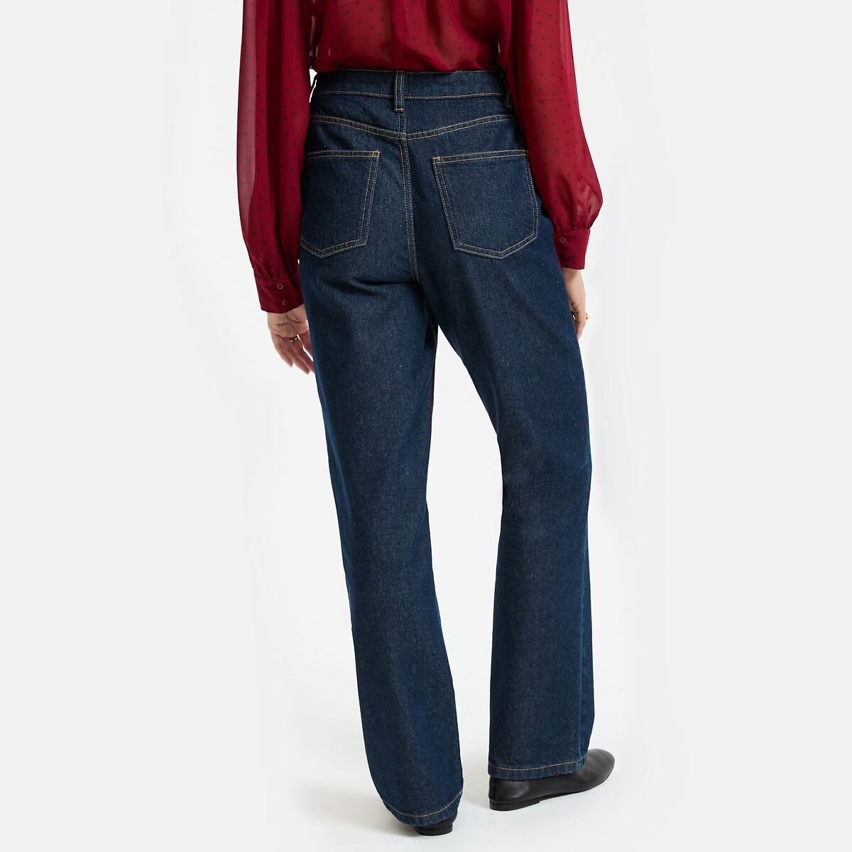 Gerade Jeans, Standardhöhe dark blue, LA REDOUTE COLLECTIONS