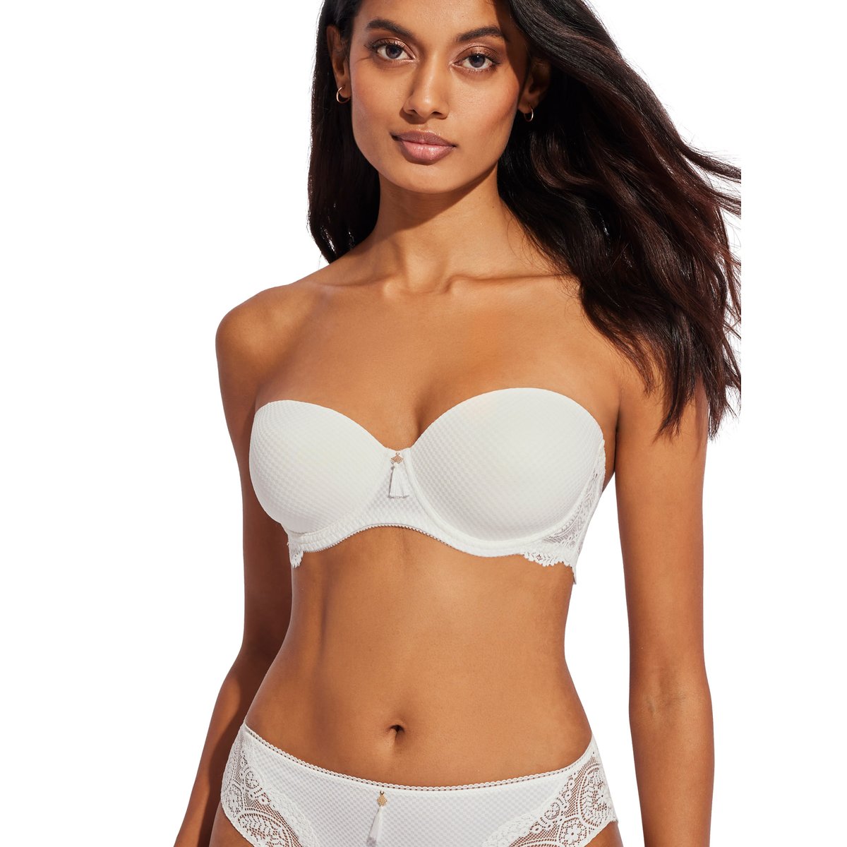Soutien-gorge bandeau armaturé préformé Matilda mariage ivoire, SELMARK