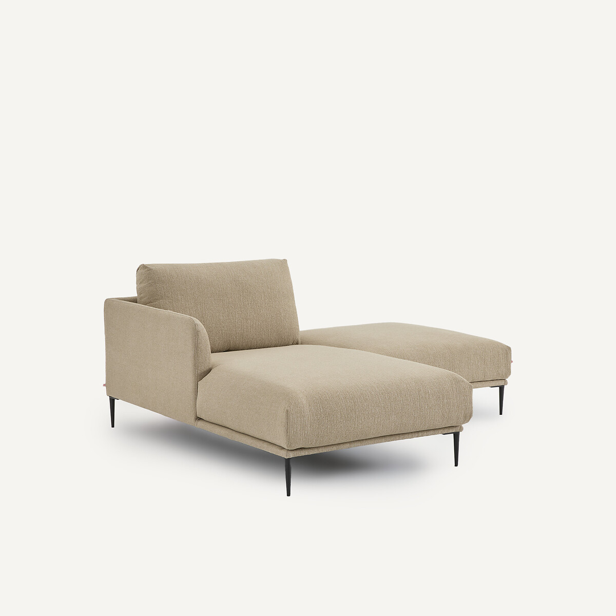 Diván tipo chaise longue de chenilla reciclada, OSCAR, diseño de Emmanuel Gallina corteza, EMMANUEL GALLINA X AM.PM