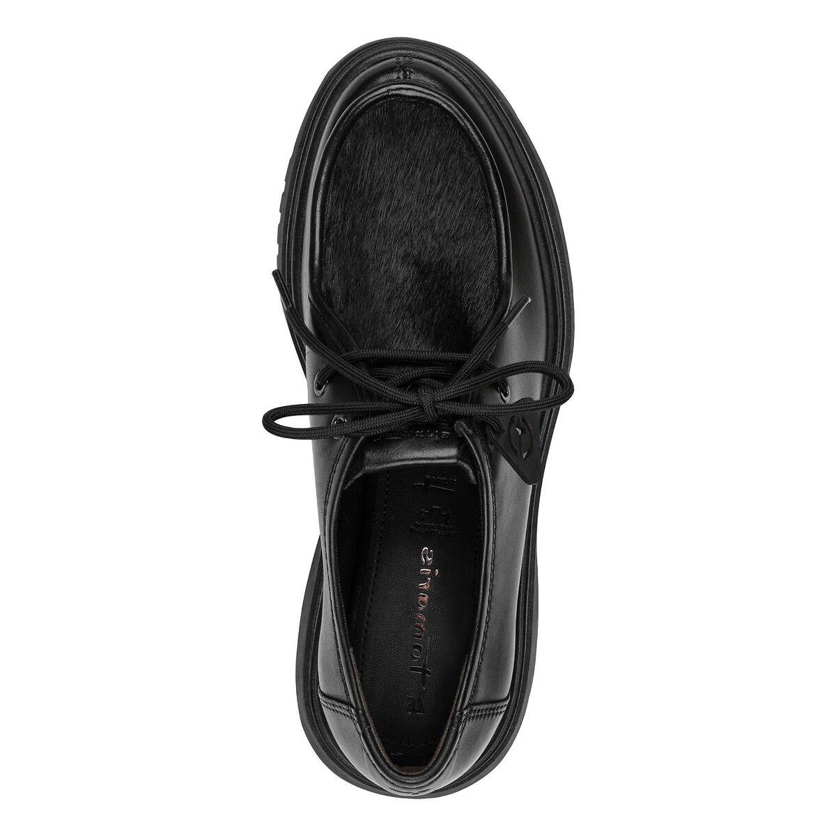 Derbies mix matières noir, TAMARIS