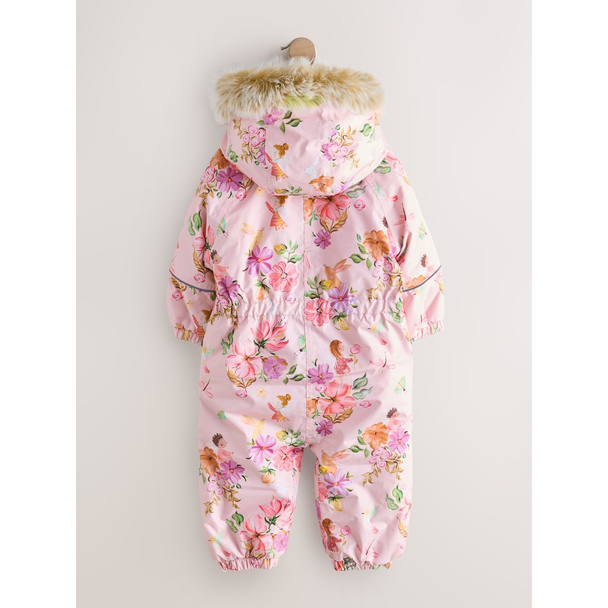 Combinaison d'hiver imprimée imperméable fée rose, NEXT