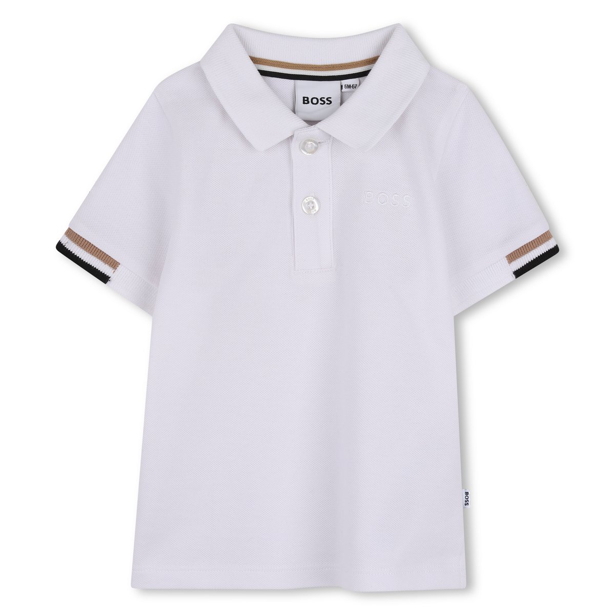Polo manches courtes blanc, BOSS KIDSWEAR