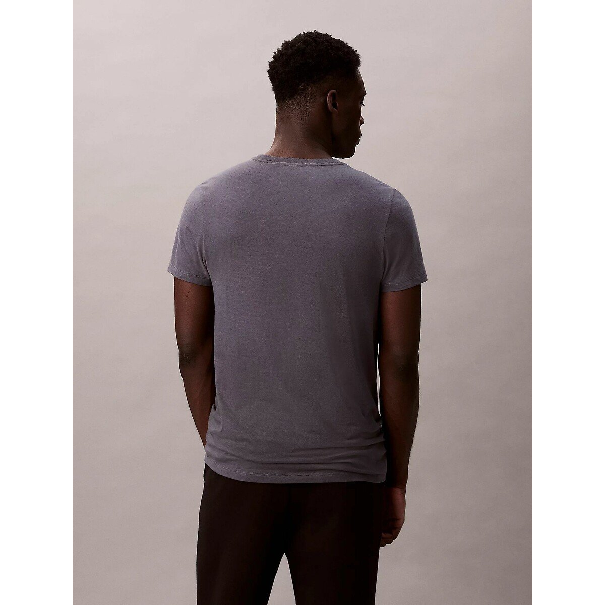 Lote de 3 t-shirts de gola redonda preto + cinzento + vermelho, CALVIN KLEIN UNDERWEAR