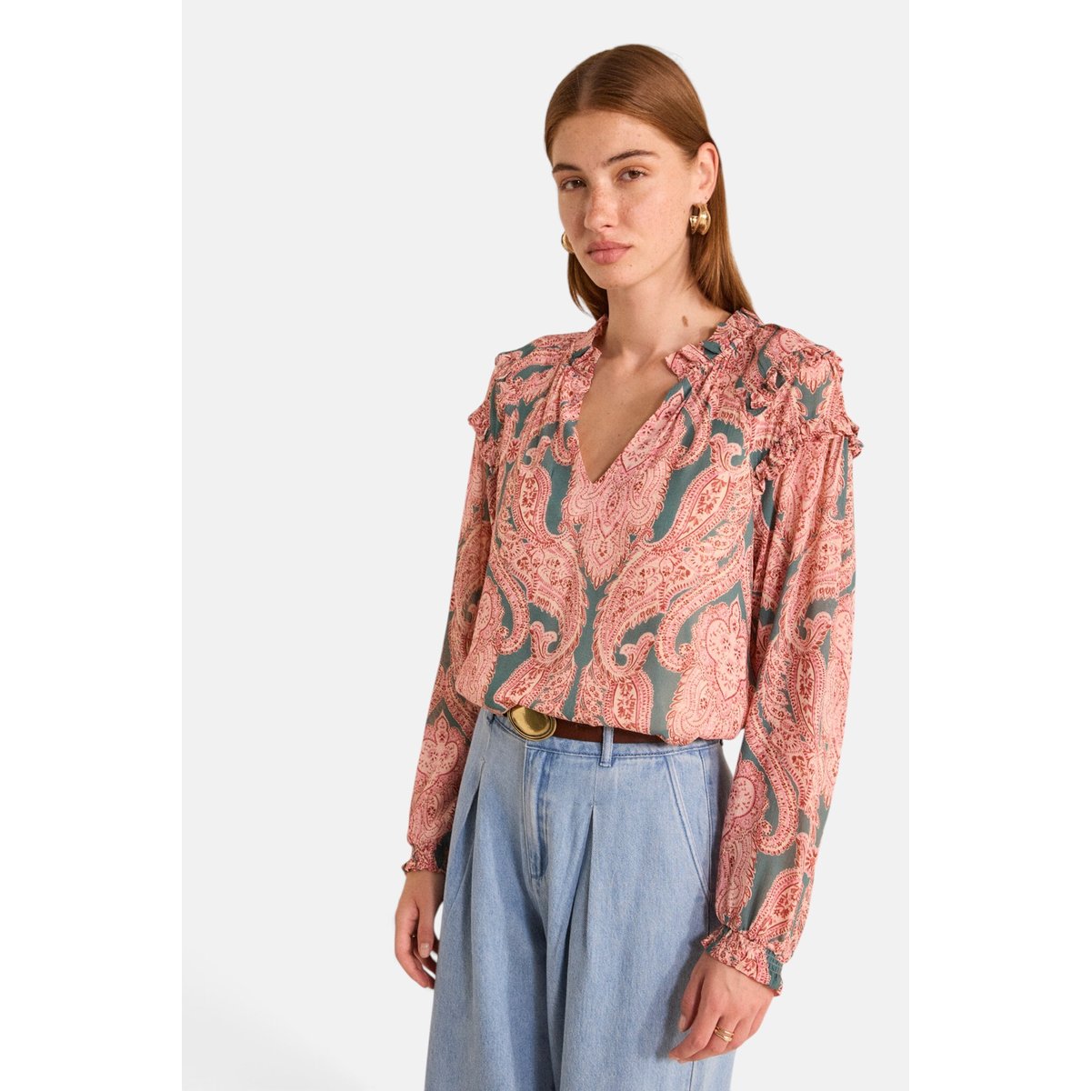 Blouse imprimée à manches longues MALOE make up, Maison 123