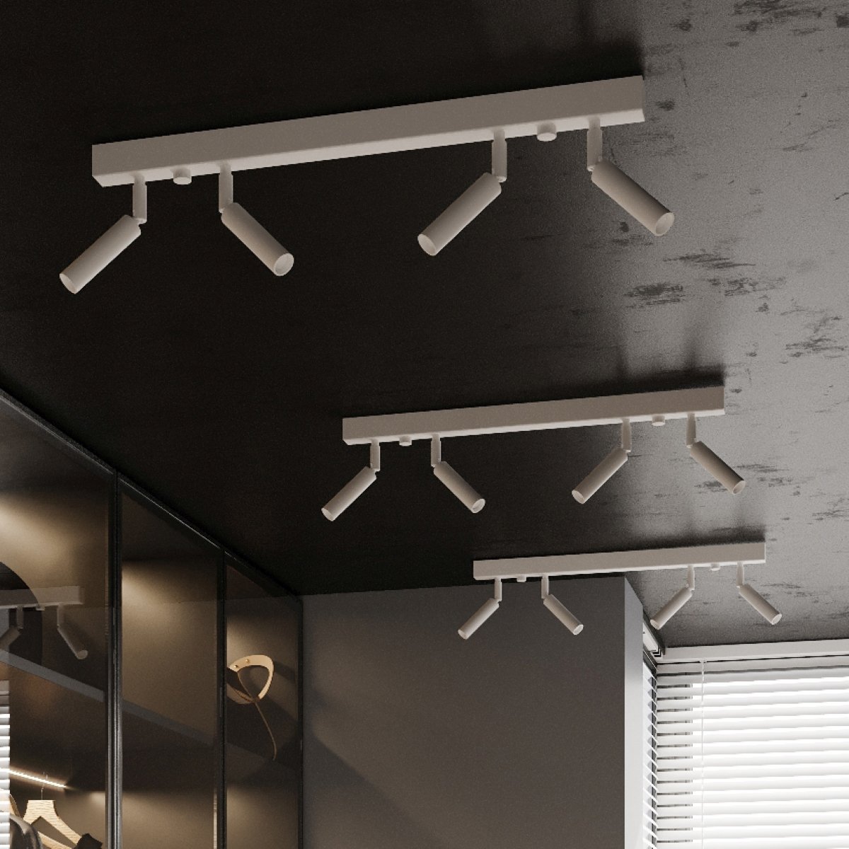 Plafonnier Aluminium Blanc G9 4 Eyetech blanc, EDEN