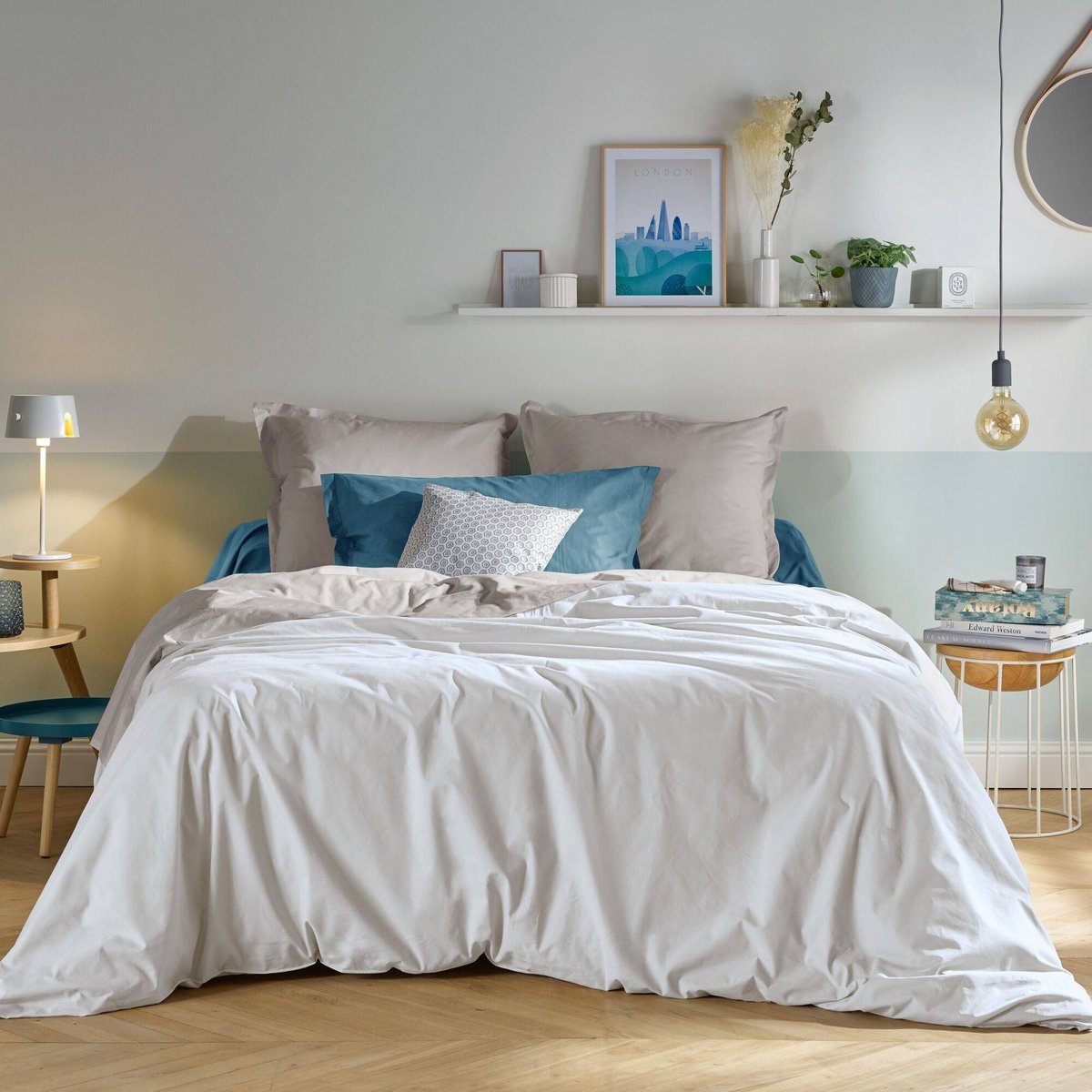 Drap housse lit de relaxation Coton Bio - FIL & SENS blanc, CAMIF