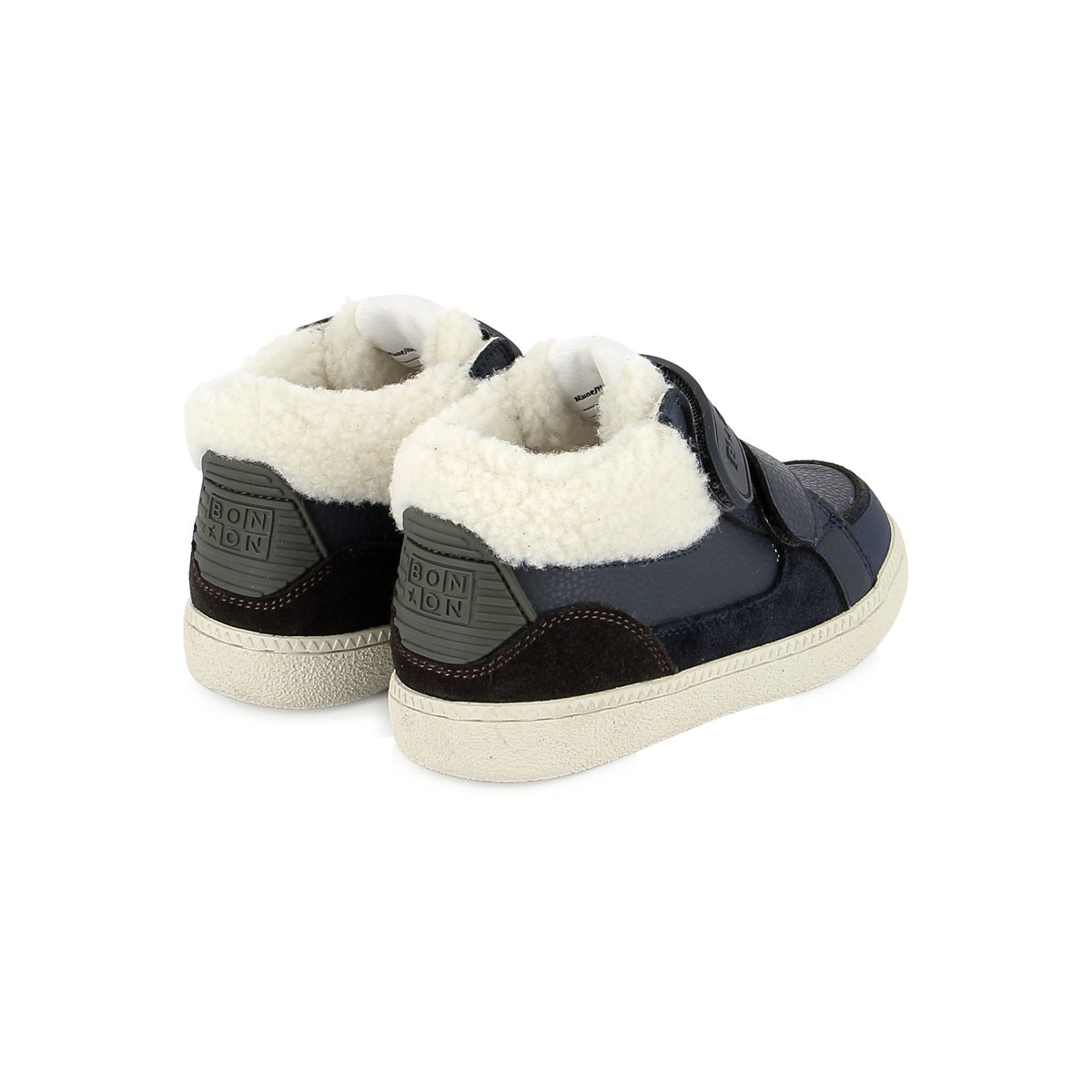Basket à Scratch BT KIX HI FUR marine / marron, BONTON