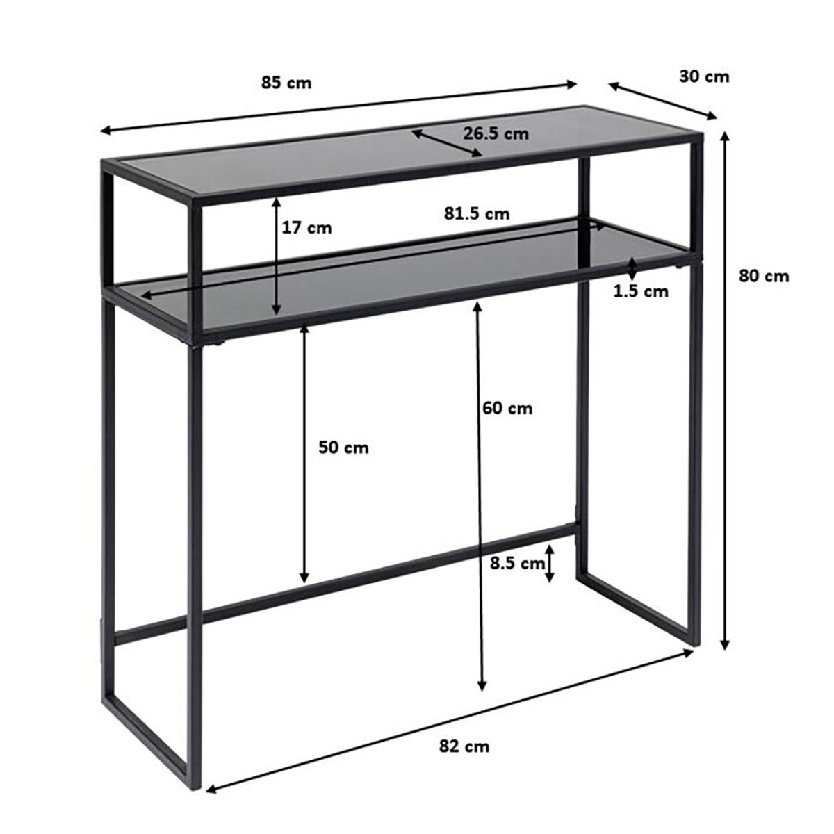Console en verre et acier, LOFT or, KARE DESIGN