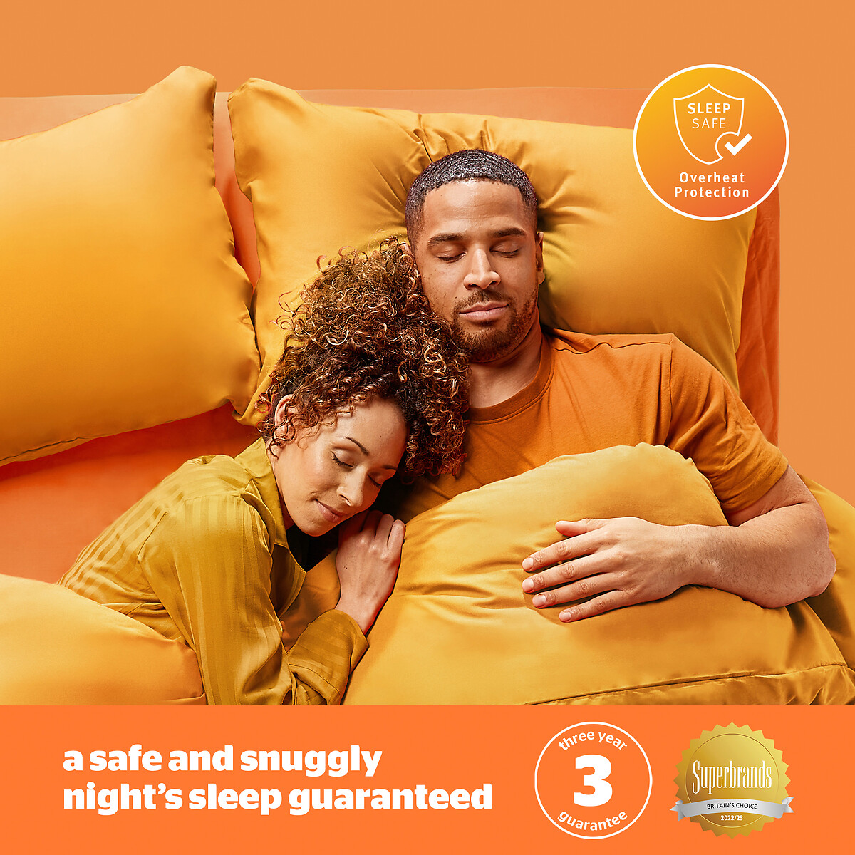 Double Yours and Mine Dual Control Electric Blanket white, SILENTNIGHT