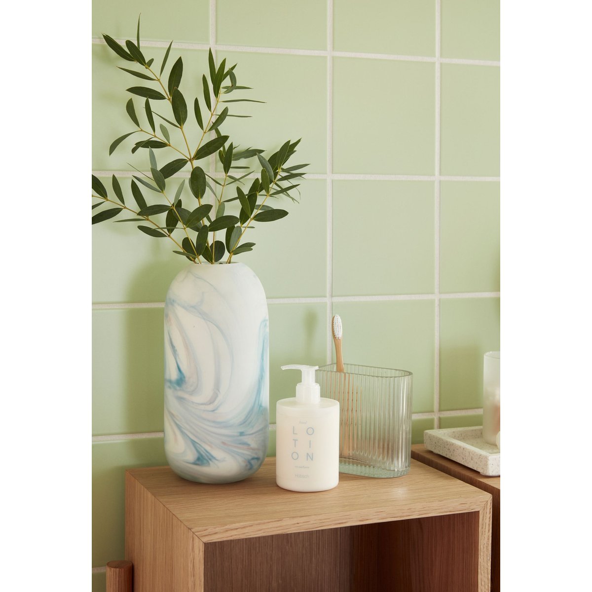 Vases en verre ELEMENTS transparent, HUBSCH