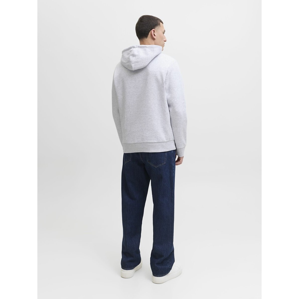 Sweat à capuche Geplas gris clair, JACK & JONES
