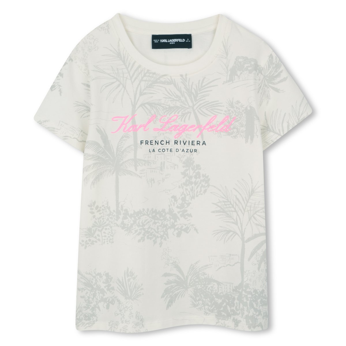 Courtes manches en t-shirt milk, KARL LAGERFELD KIDS