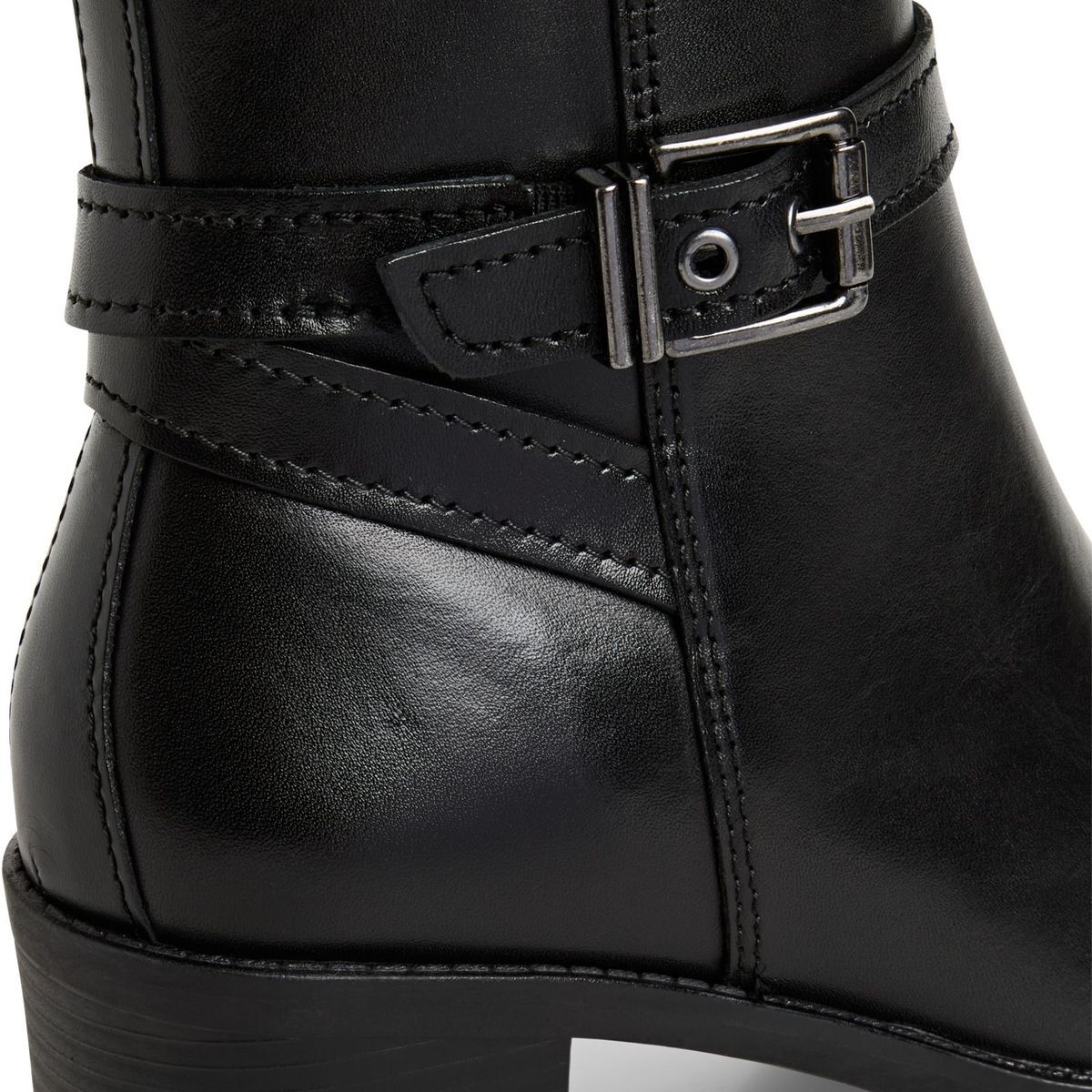 Bottine en cuir noir, MARCO TOZZI