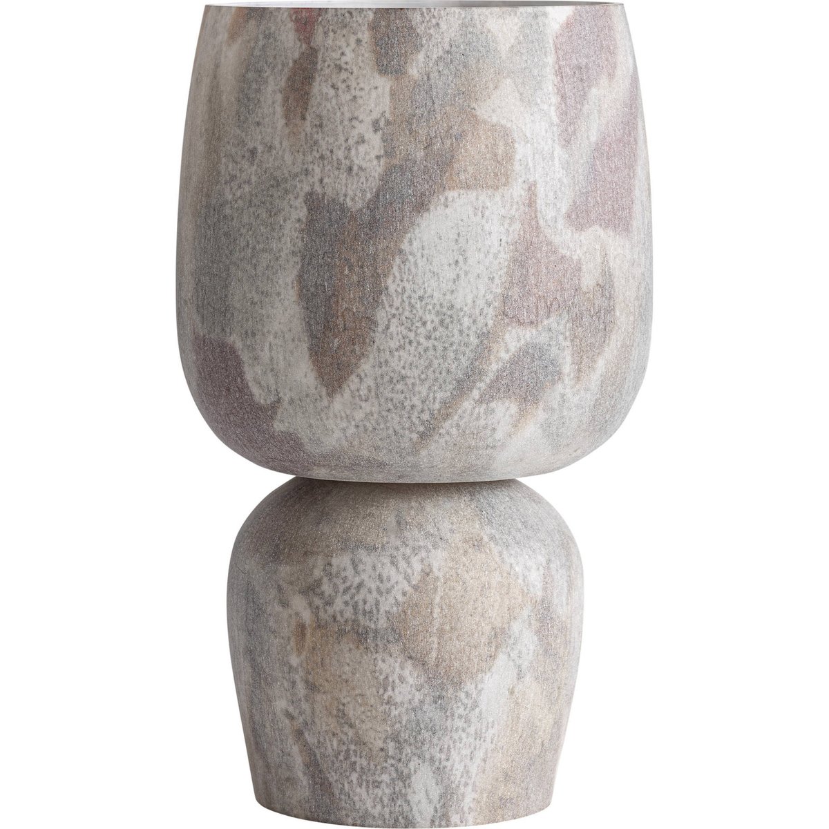 Vase en verre contemporain brun nuancé, RECOLLECTION