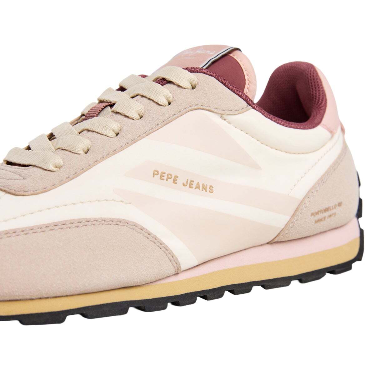 Jane - Baskets De Running Rétro beige sable, PEPE JEANS