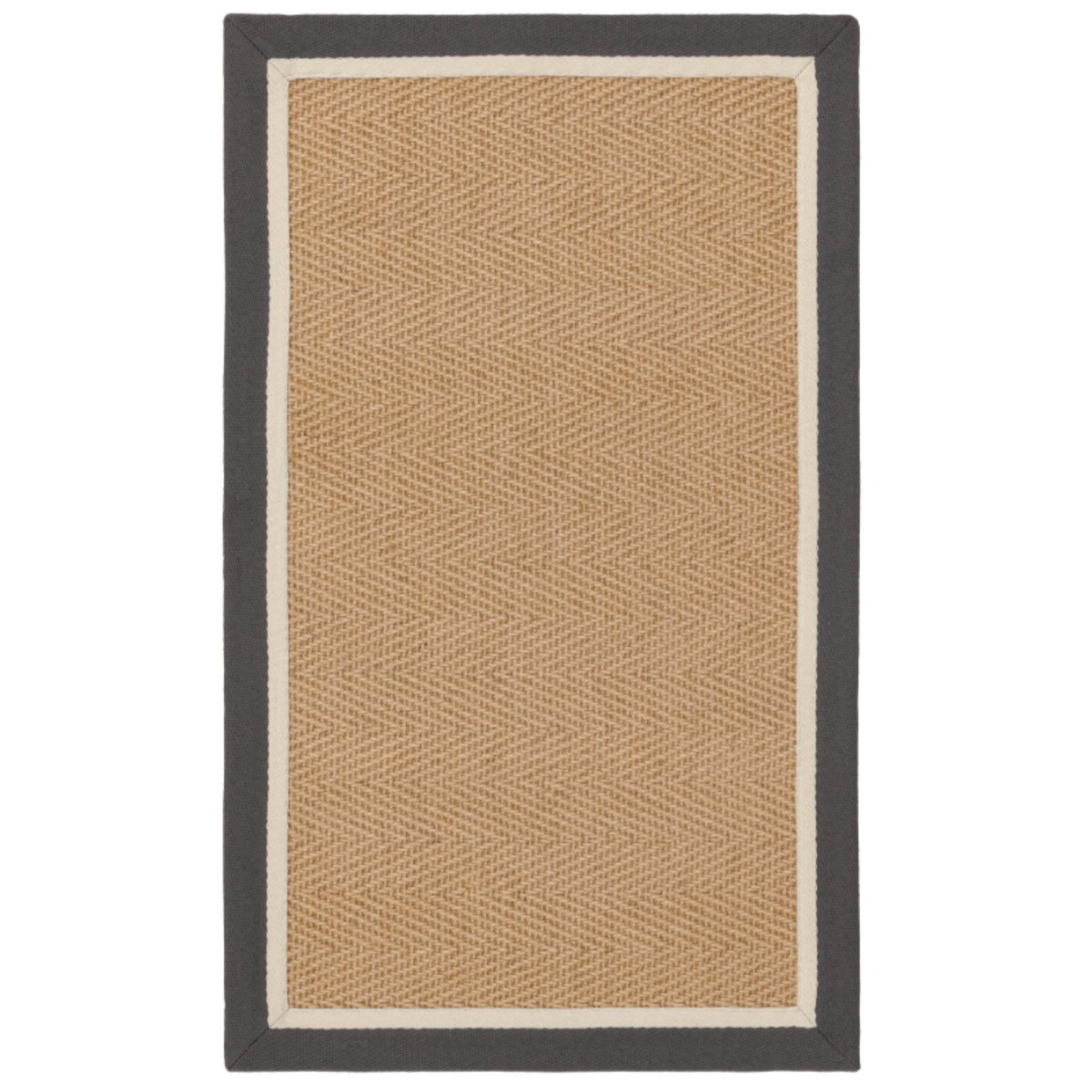 Tapis chambre et salon en jute moderne DORO gris, NOVATREND