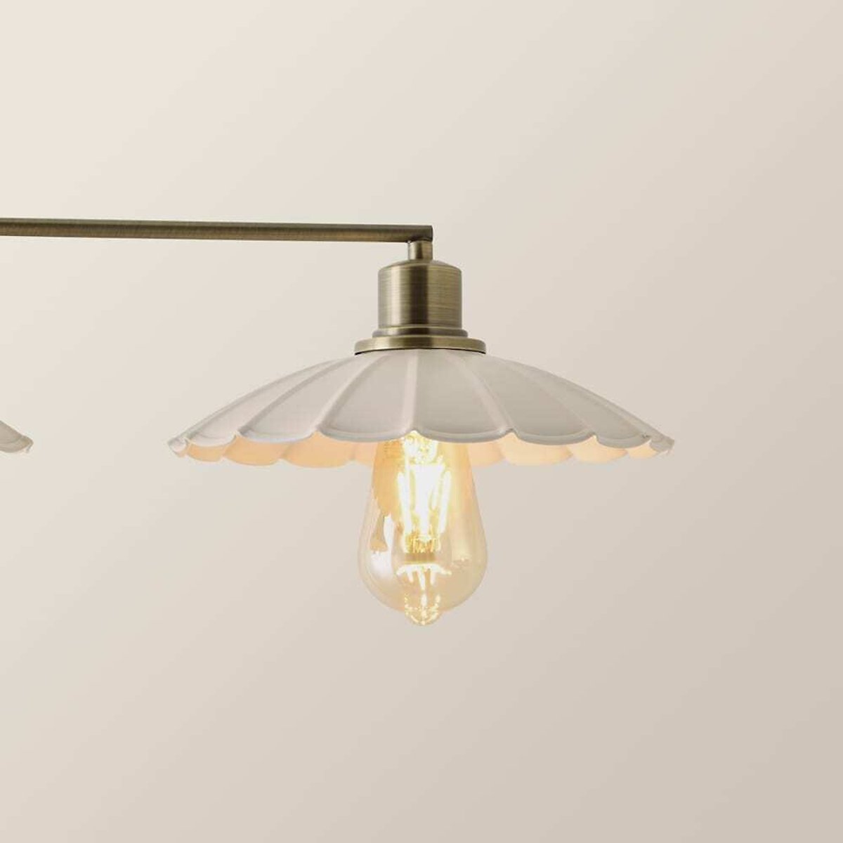 Horton 3-Light Diner Bar Scallop Pendant Light brass, SO'HOME