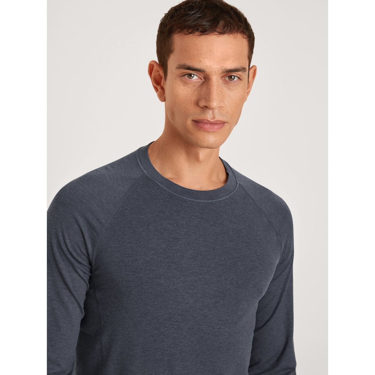 T-shirt à manches longues manches longues Lyocell DEEPSLEEPWEAR WARMING anthrazit, CALIDA