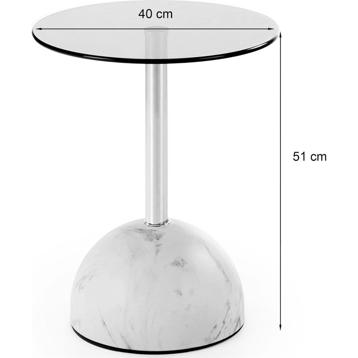 Table basse ronde CALVANE brun et beige, RECOLLECTION