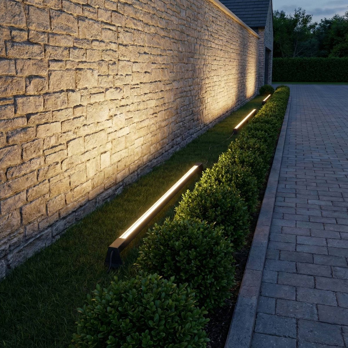 Luminaire de terrasse en aluminium moderneLED anthracite, blanc, LINDBY