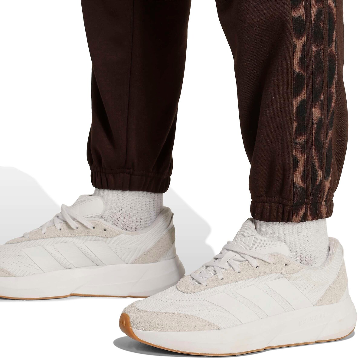 Pantaloni in felpa Essentials 3 bande stampa leopardata 90007061, ADIDAS SPORTSWEAR